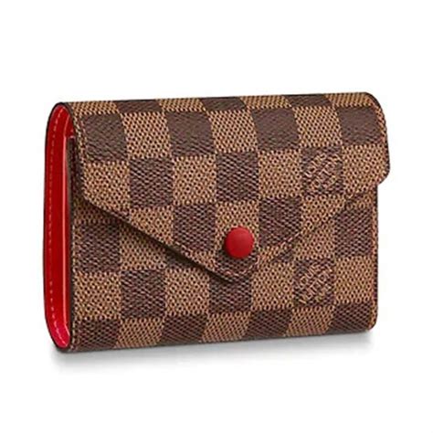 Women's Wallet in Damier Canvas & Leather Victorine 